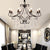 Vintage 8 Light Candle Chandelier With Crystal Accents