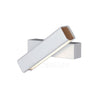 Modern Minimalist Wall Lamp with Wood and Metal, LED Wall Sconce for Bedroom and Hallway
