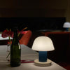 mushroom cordless led table lamp touch control rechargeable