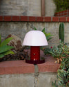 mushroom cordless led table lamp touch control rechargeable