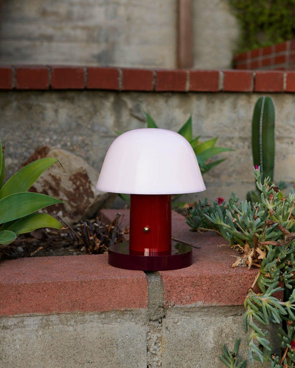 mushroom cordless led table lamp touch control rechargeable