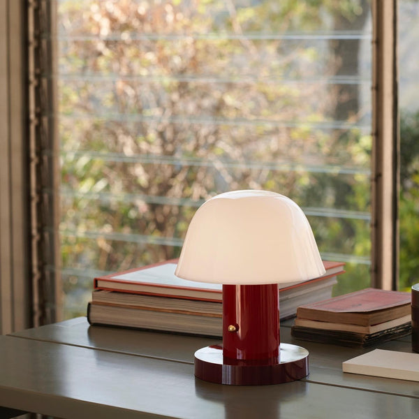 mushroom cordless led table lamp touch control rechargeable