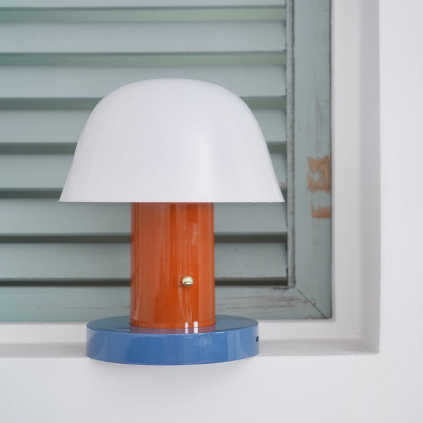 mushroom cordless led table lamp touch control rechargeable