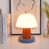 mushroom cordless led table lamp touch control rechargeable
