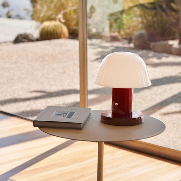 mushroom cordless led table lamp touch control rechargeable