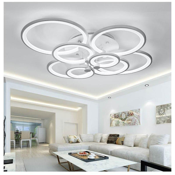 Elegant Semi Flush Mount Ceiling Lights With Unique Overlapping Rings