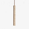 natural travertine cylinder pendant light for bedroom