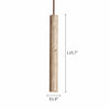 natural travertine cylinder pendant light for bedroom