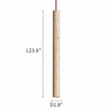 natural travertine cylinder pendant light for bedroom