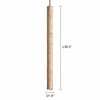 natural travertine cylinder pendant light for bedroom