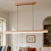 natural travertine linear pendant light