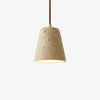 natural travertine stone dome pendant light