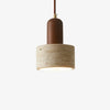 natural travertine stone dome pendant light