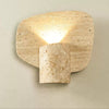 natural yellow travertine cylinder wall sconce