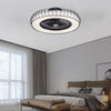 Nordic Invisible Fan Blades Stepless Dimming Integrated Ceiling Fan Lamp
