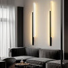 Nordic Minimalist Double Long Strip Led Wall Lamp For Living Room Bedside Aisle