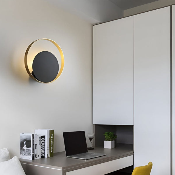 Nordic Minimalist Led Sconce Creative Round Wall Lamp Wall Sconces Wall Lights For Bedroom