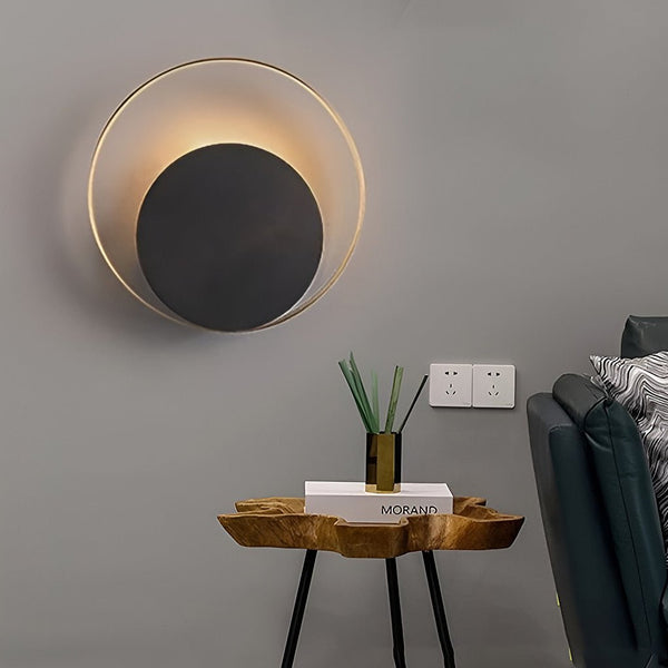 Nordic Minimalist Led Sconce Creative Round Wall Lamp Wall Sconces Wall Lights For Bedroom