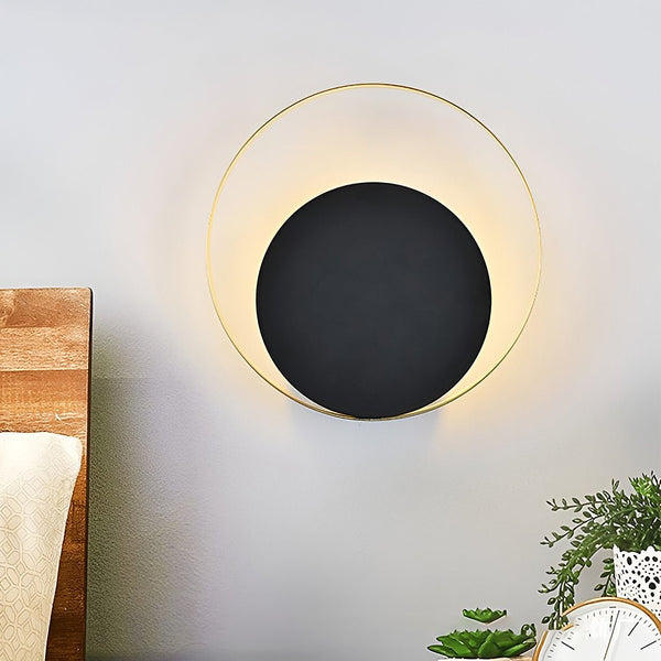 Nordic Minimalist Led Sconce Creative Round Wall Lamp Wall Sconces Wall Lights For Bedroom