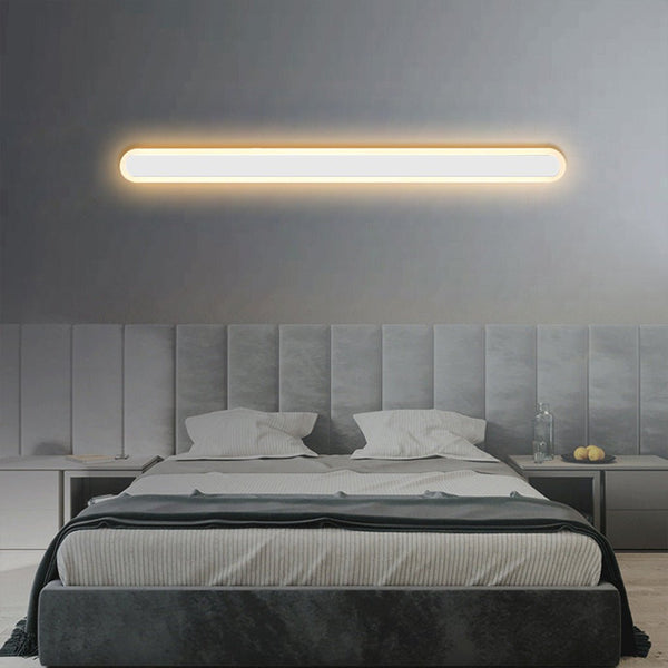 Nordic Minimalist Strip Three Color Light Led Bedside Living Room Background Wall Lamp