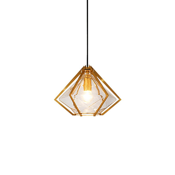 Nordic Postmodern Personality Art Glass Pendant Light For Bedside Bar