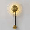 Nordic Unique Corrugated Ripple Glass Ins Aisle Bedside Decorative Led Wall Lamp