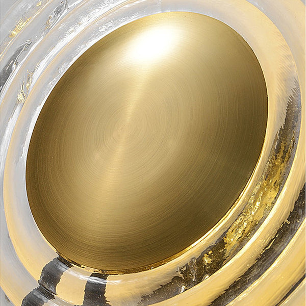 Nordic Unique Corrugated Ripple Glass Ins Aisle Bedside Decorative Led Wall Lamp