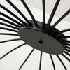 Linear Sputnik Chandelier Black Metal 12 Light Modern Hanging Lights