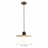 organic travertine wood pendant light
