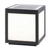 Black Square Cube Outdoor Post Led Pier Mount Light