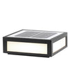 Black Square Cube Outdoor Post Led Pier Mount Light