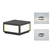 Black Square Cube Outdoor Post Led Pier Mount Light