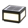 Black Square Cube Outdoor Post Led Pier Mount Light