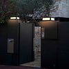Black Square Cube Outdoor Post Led Pier Mount Light