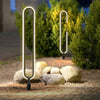 Outdoor Modern Minimalist Waterproof Oval Ring Courtyard Landscape Lighting Lamp