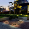 Outdoor Waterproof Cage Shape Stool Table Lamp Led Landscape Lighting Courtyard Lamp