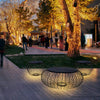 Outdoor Waterproof Cage Shape Stool Table Lamp Led Landscape Lighting Courtyard Lamp