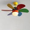 Personality Creative Mini Childrens Room Double Control Ceiling Fan Lamp