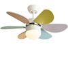 Personality Creative Mini Childrens Room Double Control Ceiling Fan Lamp