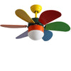 Personality Creative Mini Childrens Room Double Control Ceiling Fan Lamp