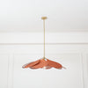 petal fabric pendant light gold metal for dining room bedroom