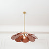 petal fabric pendant light gold metal for dining room bedroom