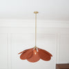 petal fabric pendant light gold metal for dining room bedroom