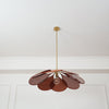petal fabric pendant light gold metal for dining room bedroom