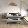petal fabric pendant light gold metal for dining room bedroom