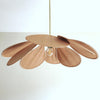 petal fabric pendant light gold metal for dining room bedroom