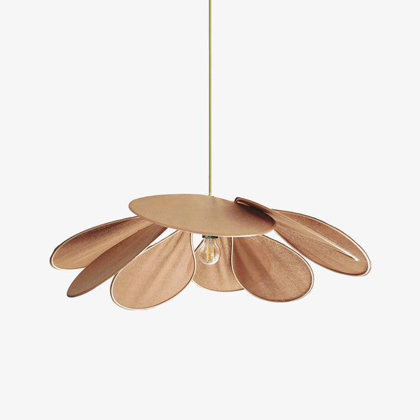 petal fabric pendant light gold metal for dining room bedroom