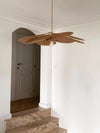 petal fabric pendant light gold metal for dining room bedroom
