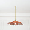 petal fabric pendant light gold metal for dining room bedroom