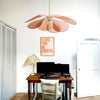 petal fabric pendant light gold metal for dining room bedroom